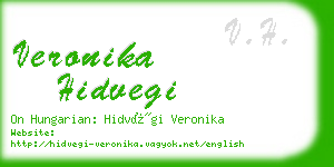 veronika hidvegi business card